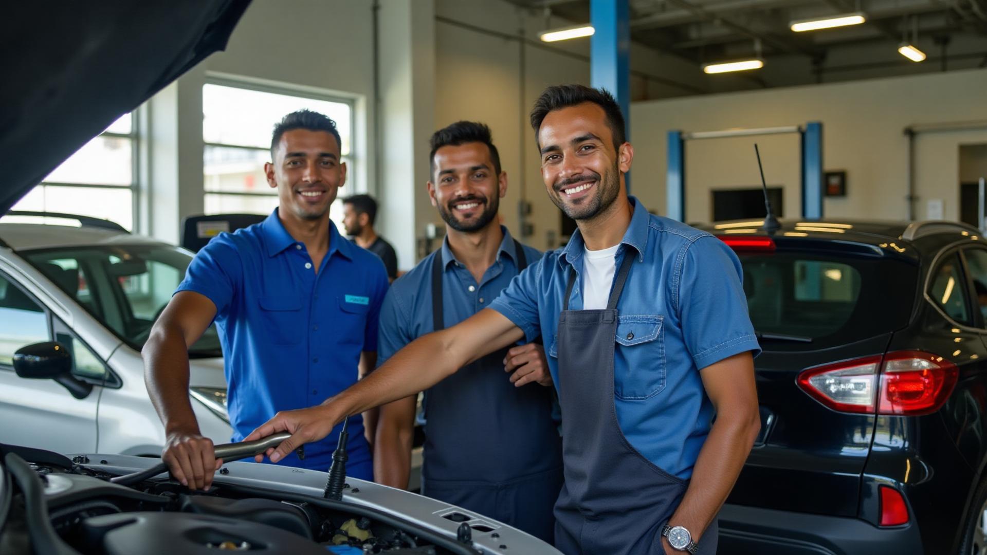 Equipo de mecánicos profesionales de DUUB